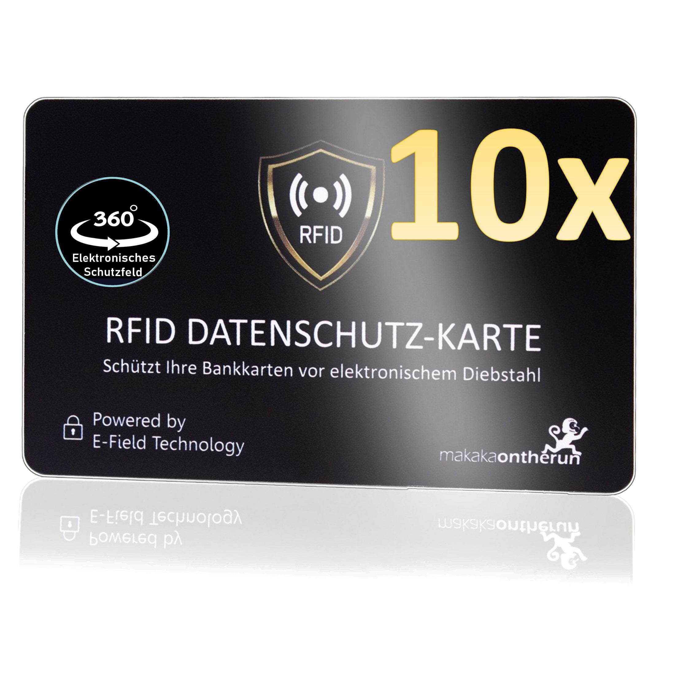 RFID NFC Blocker Karte | DEKRA-geprüft - MakakaOnTheRun RFID Blocker Schutz