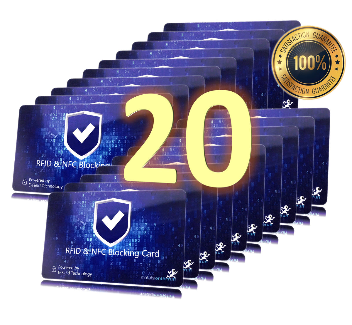 RFID NFC Blocker Karte | DEKRA-geprüft - MakakaOnTheRun RFID Blocker Schutz