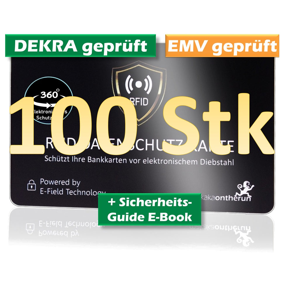 RFID NFC Blocker Karte | DEKRA-geprüft - MakakaOnTheRun RFID Blocker Schutz