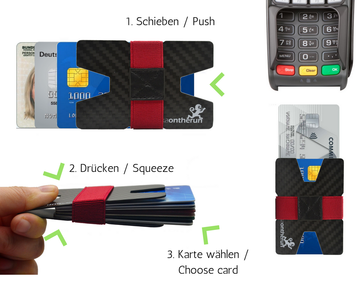 Carbon Slim Wallet - MakakaOnTheRun