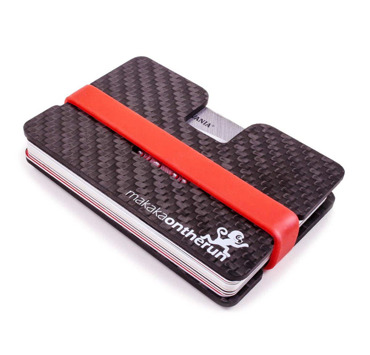 Carbon Slim Wallet - MakakaOnTheRun RFID Blocker Schutz