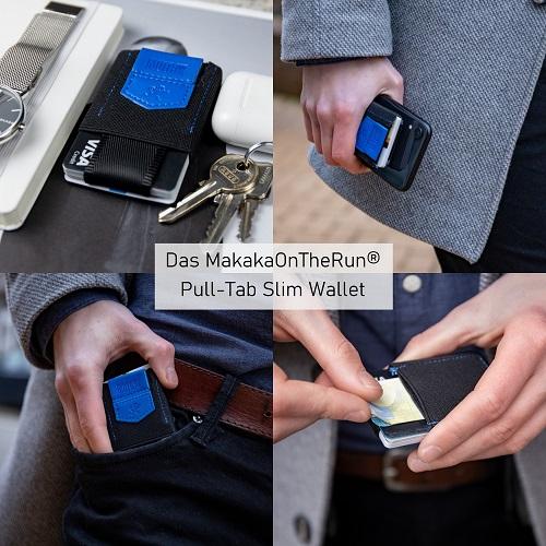 Slim Wallet &quot;Pull-Tab&quot; - MakakaOnTheRun