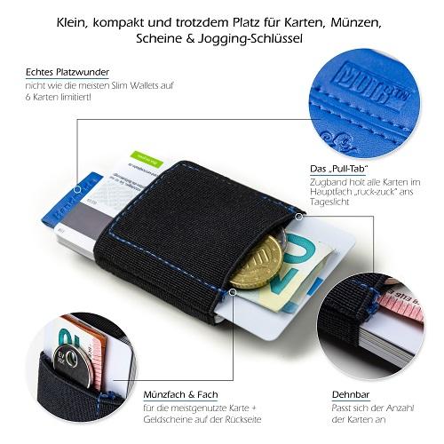 Slim Wallet &quot;Pull-Tab&quot; - MakakaOnTheRun
