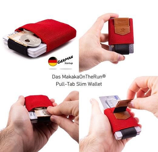 Slim Wallet &quot;Pull-Tab&quot; - MakakaOnTheRun