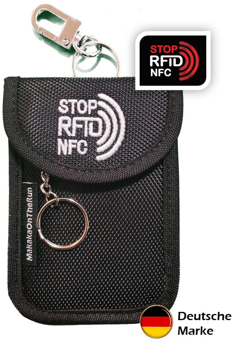 KeySafe Case Autoschlüssel-Etui (Keyless-Go Blocker) - MakakaOnTheRun RFID NFC Blocker &amp; Anti Spy Produkte 