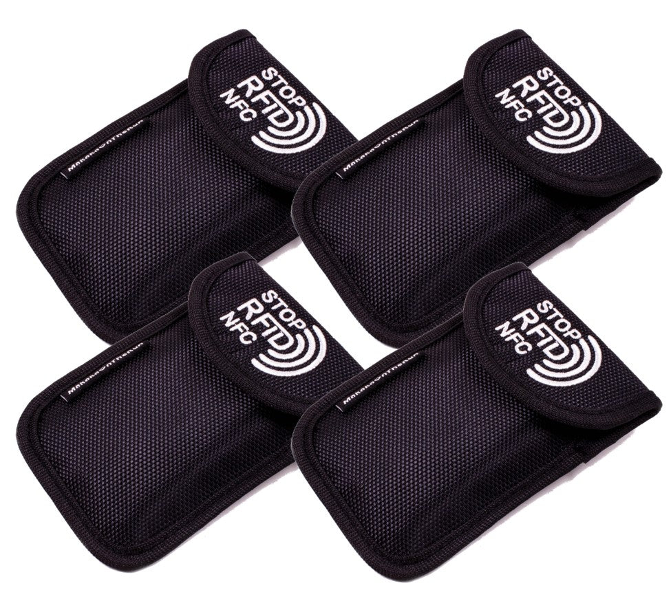 KeySafe Case Autoschlüssel-Etui (Keyless-Go Blocker) 4 STK - MakakaOnTheRun RFID NFC Blocker & Anti Spy Produkte 