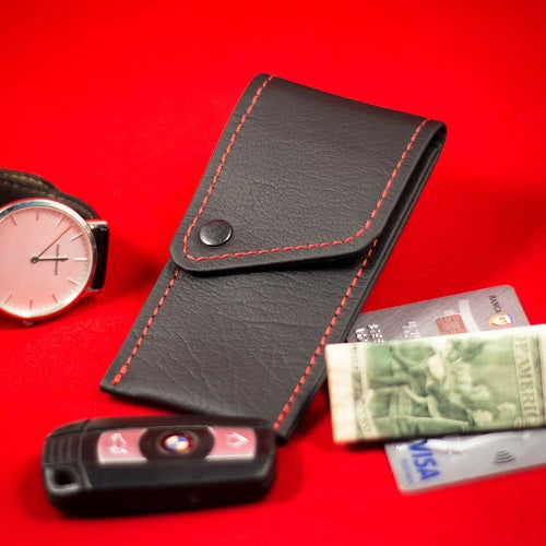 Autoschlüssel-Etui Bisonleder (Keyless-Go-Blocker) - 100% Handgefertigt in Deutschland! - MakakaOnTheRun RFID NFC Blocker &amp; Anti Spy Produkte 