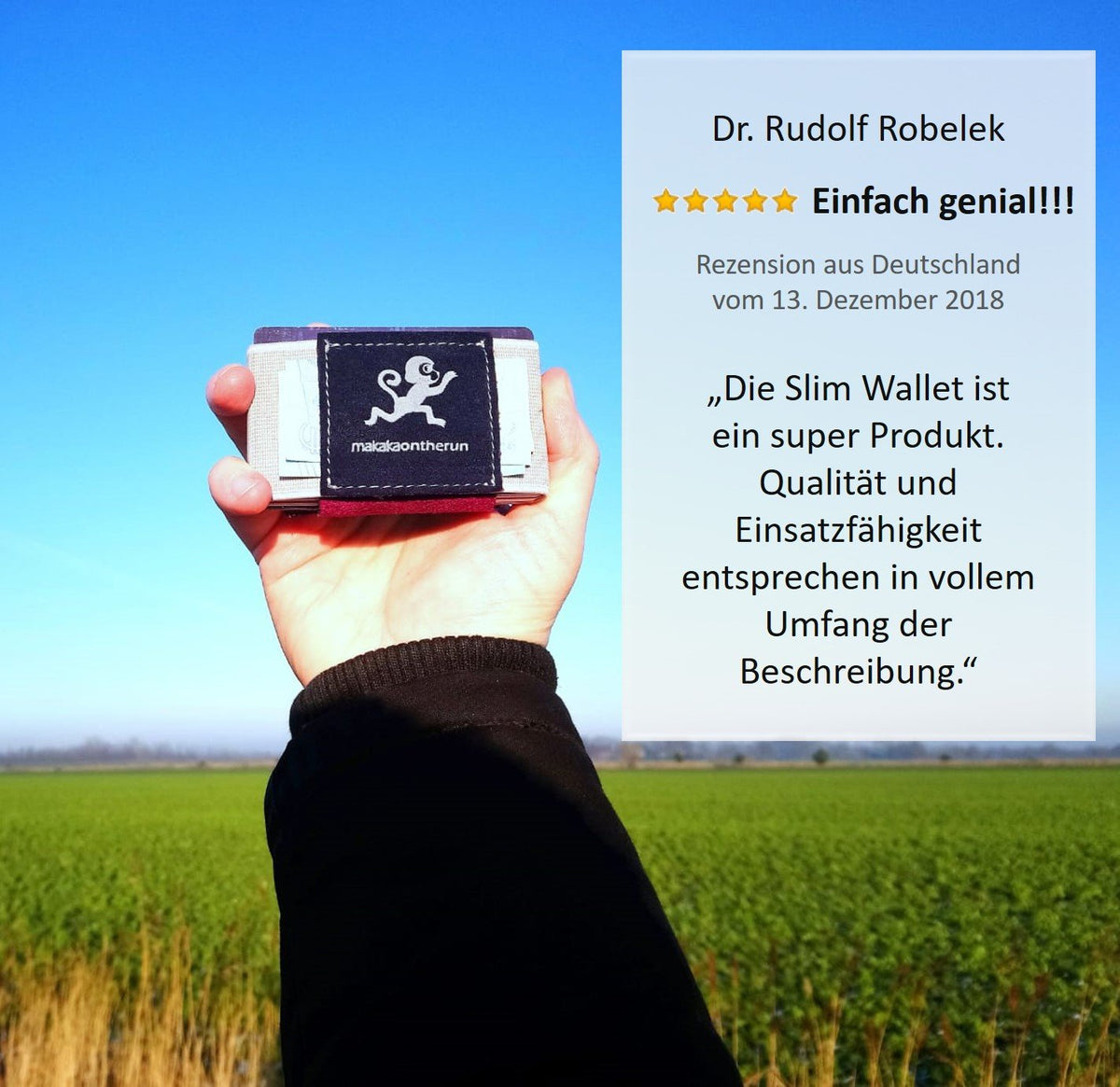 MakakaOnTheRun® &quot;Triple Slim Wallet&quot; | 3 Kartenfächer | Mit und ohne Münzfach - MakakaOnTheRun