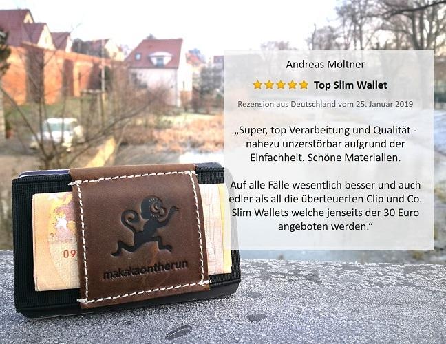 MakakaOnTheRun® &quot;Triple Slim Wallet&quot; | 3 Kartenfächer | Mit und ohne Münzfach - MakakaOnTheRun