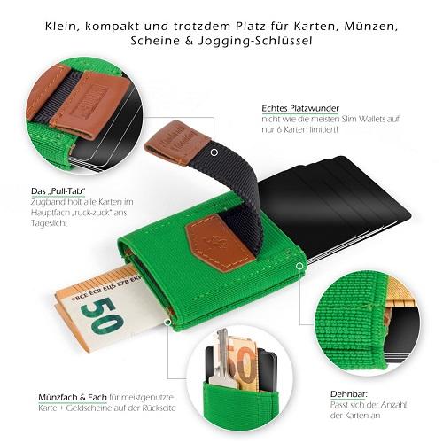 Slim Wallet &quot;Pull-Tab&quot; - MakakaOnTheRun