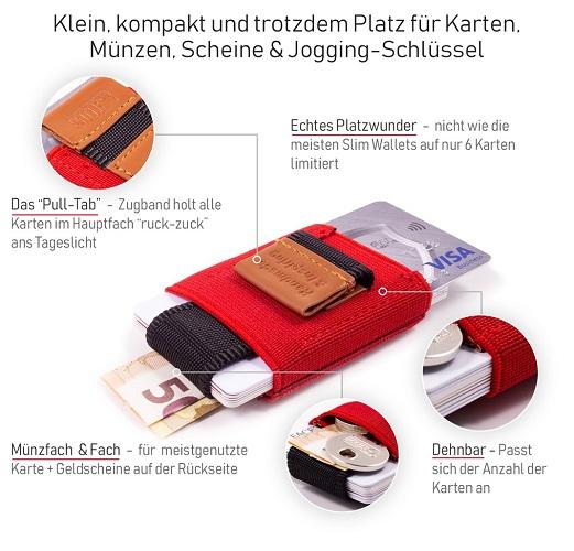 Slim Wallet &quot;Pull-Tab&quot; - MakakaOnTheRun