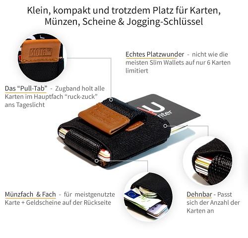 Slim Wallet &quot;Pull-Tab&quot; - MakakaOnTheRun