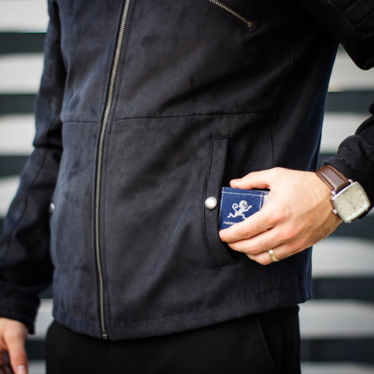 MakakaOnTheRun® &quot;Triple Slim Wallet&quot; | 3 Kartenfächer | Mit und ohne Münzfach - MakakaOnTheRun