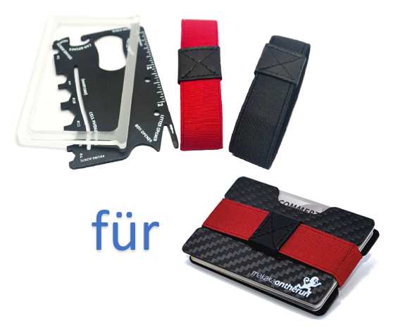 Carbon Slim Wallet - MakakaOnTheRun RFID Blocker Schutz