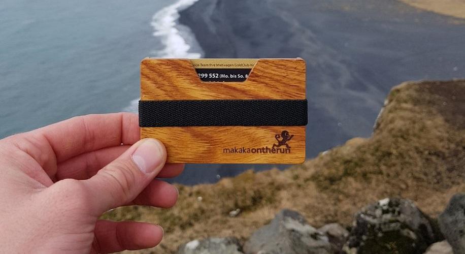 MakakaOnTheRun® Wood Slim Wallet | Jedes Stück ein Unikat - MakakaOnTheRun