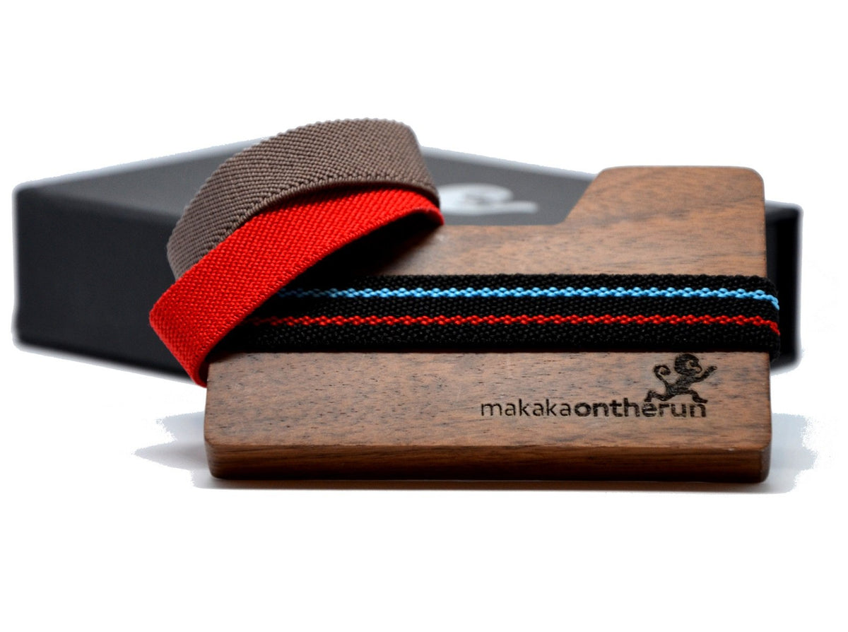 MakakaOnTheRun® Wood Slim Wallet | Jedes Stück ein Unikat - MakakaOnTheRun
