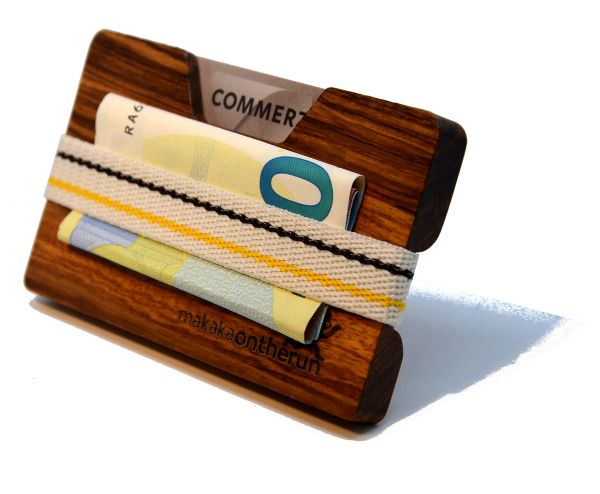 MakakaOnTheRun® Wood Slim Wallet | Jedes Stück ein Unikat - MakakaOnTheRun