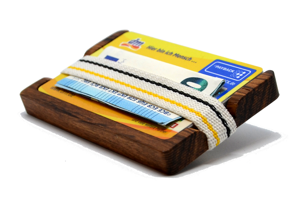 MakakaOnTheRun® Wood Slim Wallet | Jedes Stück ein Unikat - MakakaOnTheRun