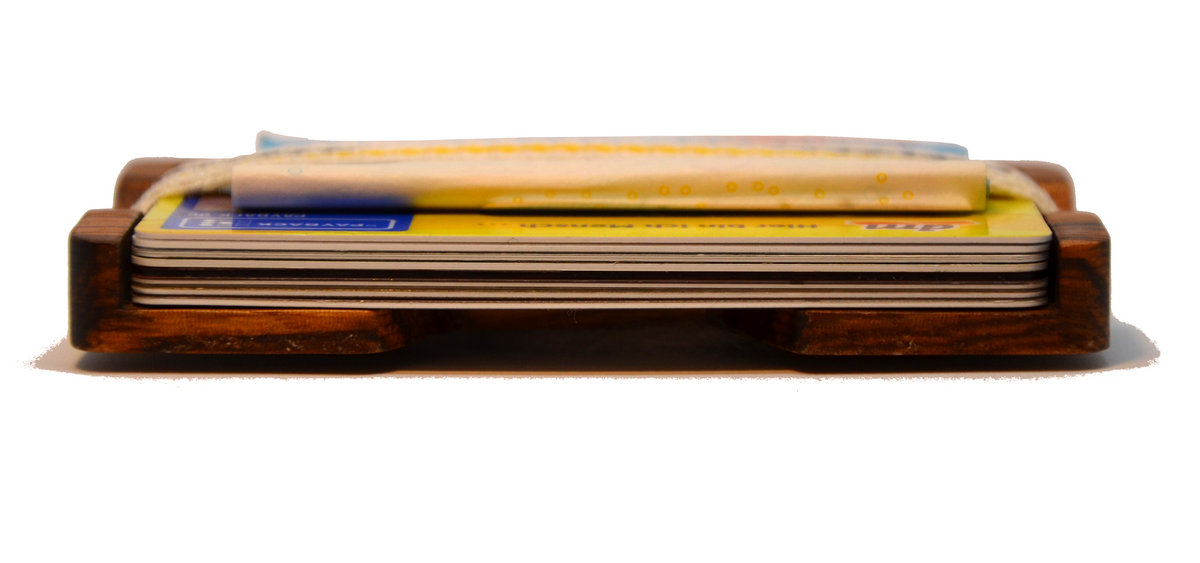 MakakaOnTheRun® Wood Slim Wallet | Jedes Stück ein Unikat - MakakaOnTheRun