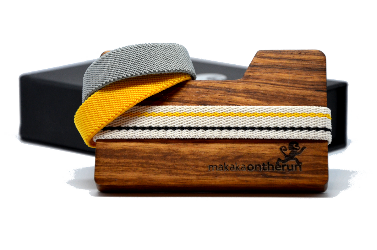 MakakaOnTheRun® Wood Slim Wallet | Jedes Stück ein Unikat - MakakaOnTheRun